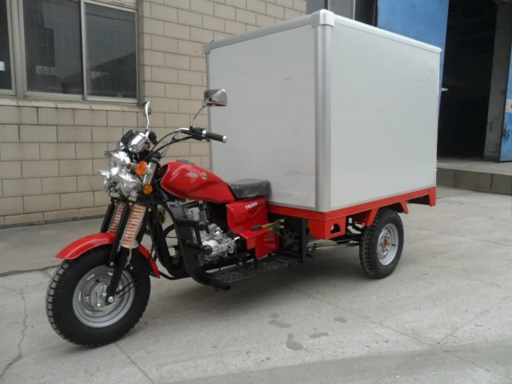 high quality Strong power cargo tricycle 3 wheel bicycle with closed box