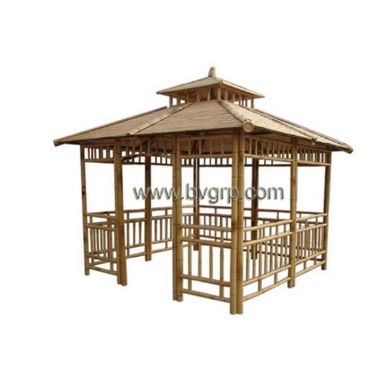
Wind proof gazebo with most popular 2017 new design garden durable wood bamboo gazebo 