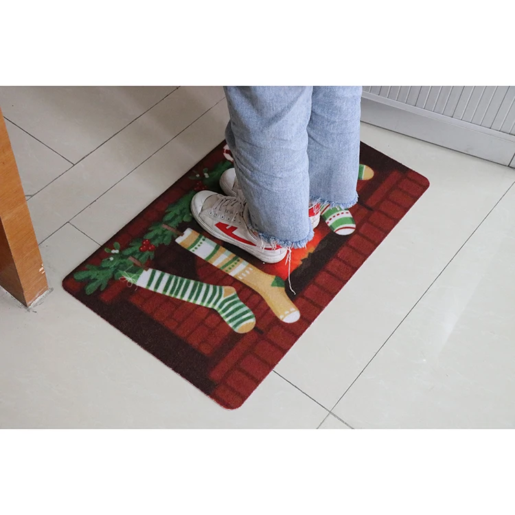 Sheepmats Oem Personalized Branded Indoor Home Non Slip Plain Carpet Christmas Door Mat