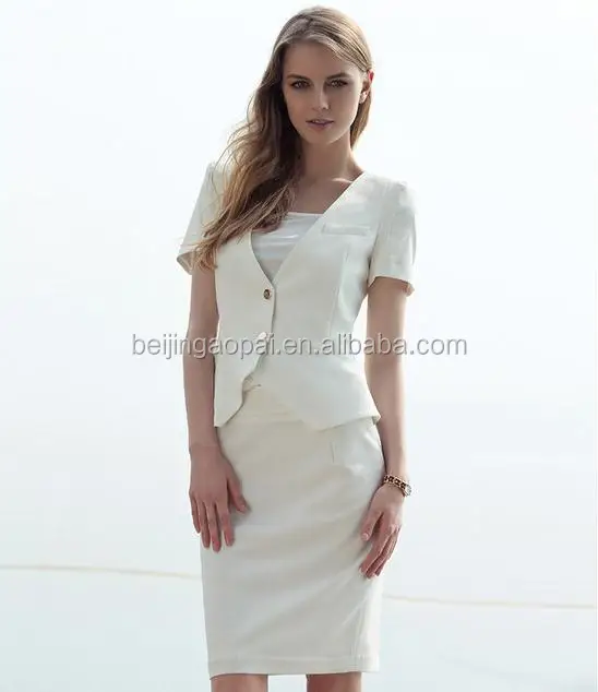 
Wholesale custom fashion ladies office bank uniforms for elegent women 