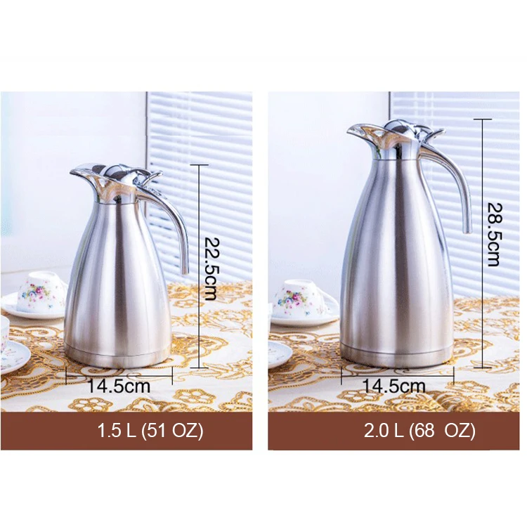 Promotion Wholesale 68oz Water Bottle Stainless Steel Carafe For Outdoor Travel