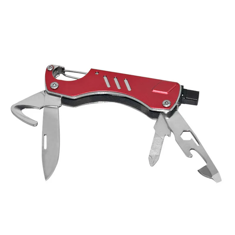 
COG Aluminium Handle multi-Function tool Folding pocket knife Broken glass 