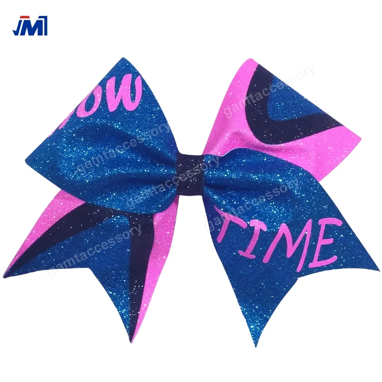 Wholesale cheerleader Cheerleading team girls ribbon boutique hair bows