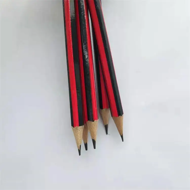 Полосатый карандаш для студентов, быстрая доставка, низкая цена, оптовая продажа