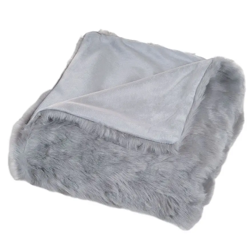 Thick and warm 100% polyester Long Plush Double Fleece winter Blanket