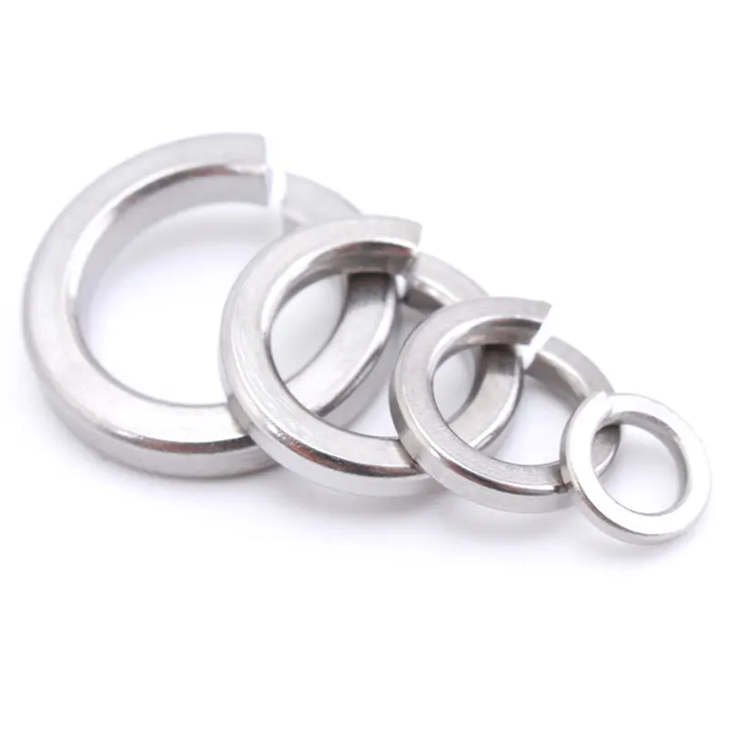 High Quality DIN127 Stainless Steel 304 316 Lock  Spring Washer Machine Double Coil Spring Washer