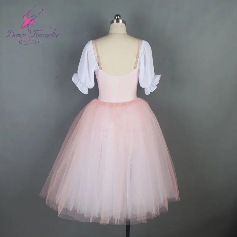 Pink long ballet dance costume romantic style ballet tutu for girls and women performance costume 18703-3