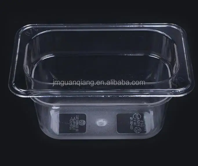 food grade approved 1/6 size polycarbonate food container restaurant gn pan