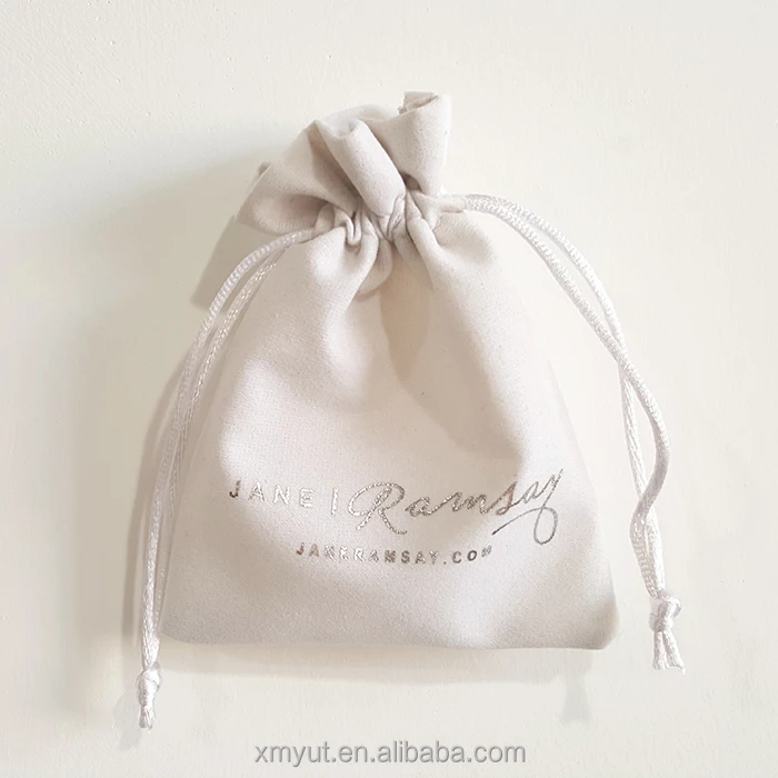 custom velvet drawstring jewellery pouch bag