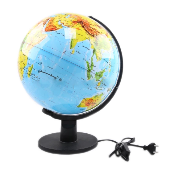 Gelsonlab HSGA-027 32 см образовательный пластиковый земляной шар, пластиковый светящийся вращающийся шар, пластиковый земной шар с подсветкой