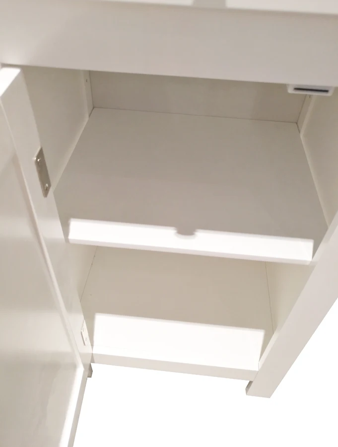 
Corner Bathroom Furniture Bathroom Wooden Tall Cabinet with Shelf and Drawer 