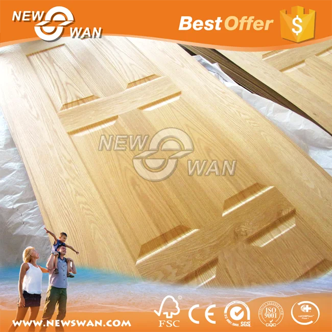
Wood Veneer HDF Moulded Door Skin Price / White Wooden Door 