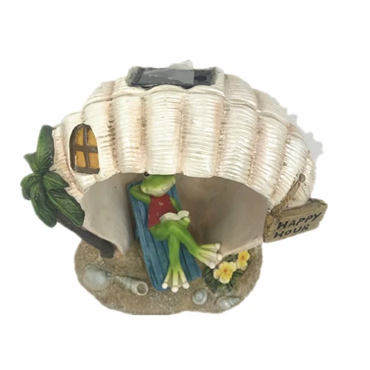 Popular frog Statue Polyresin Figurine Garden Decoration