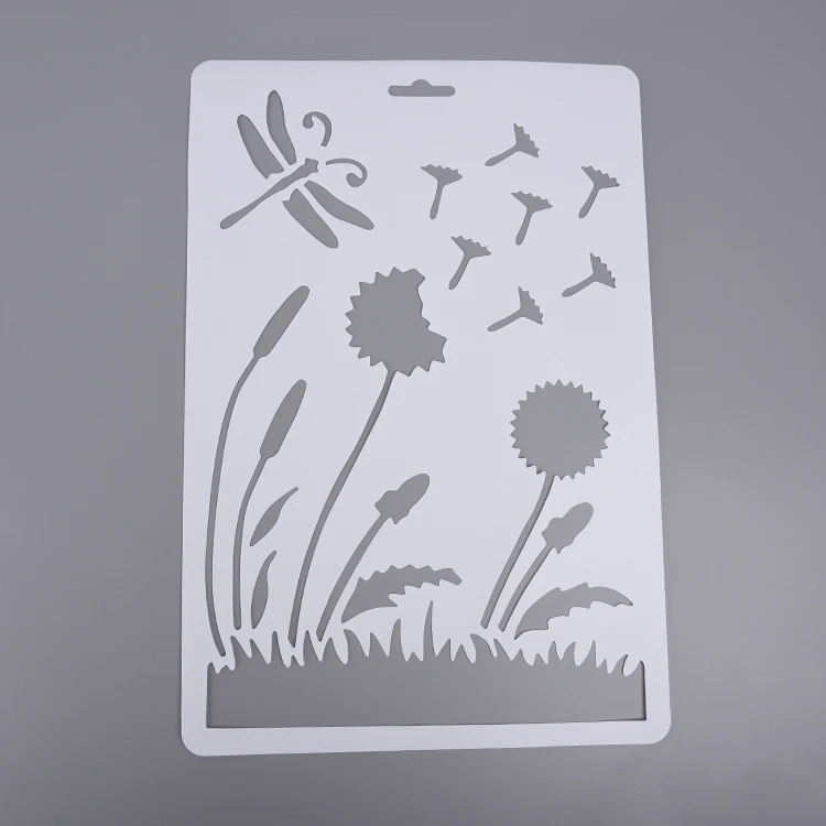 Customized Plastic Multi- shaped White Color Drawing Stencil For Children