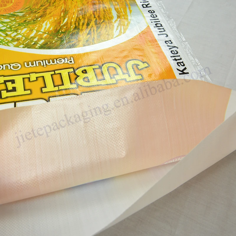 Hot sale cheap price 50kg white pp woven rice packing bag export Dubai and Pakistan