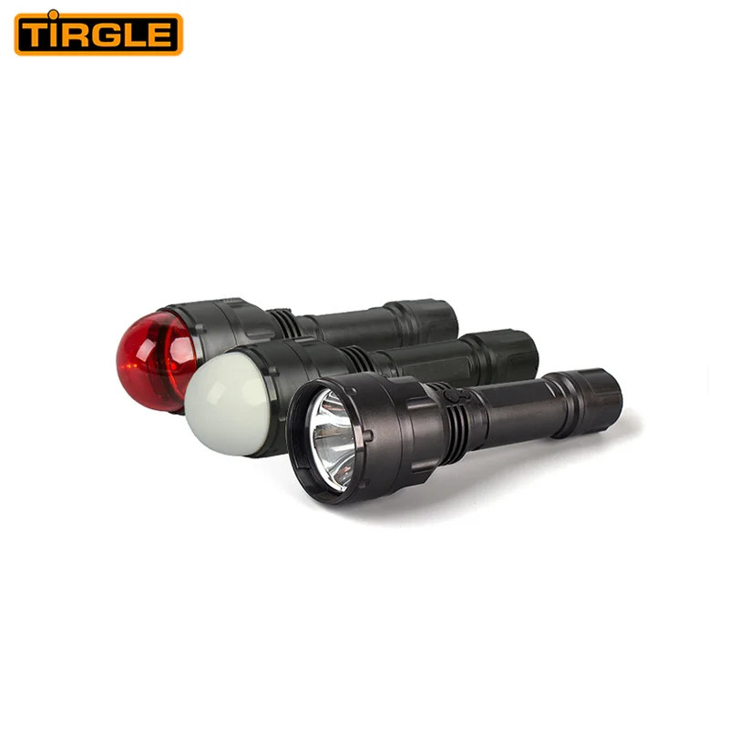 alarm flashlight electric charge torch light diving torch 10000 lumen