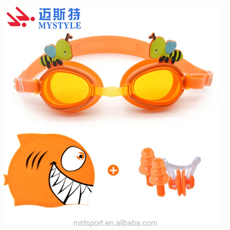 2024 Best Seller Swimming Goggles  Anti Fog Uv Protection Swimming Googles fashion cartoon penguin kids goggles manufacturer