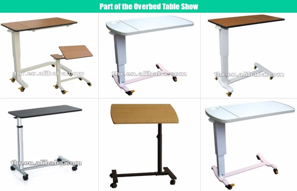 THR-OBT003 регулируемый стол на колесе надкроватный многофункциональный стол для ноутбука