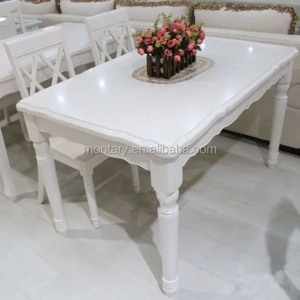 pure white nano crystallized glass dining table tops