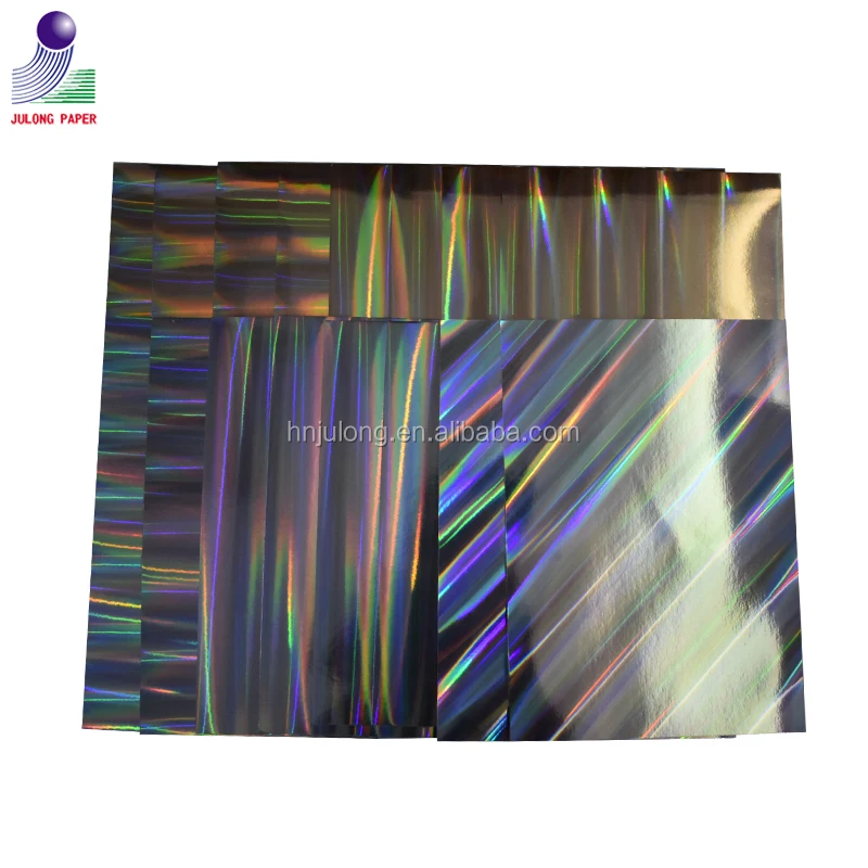 
Gold and silver thick metallic paper luxury holographic cardstock paper 
