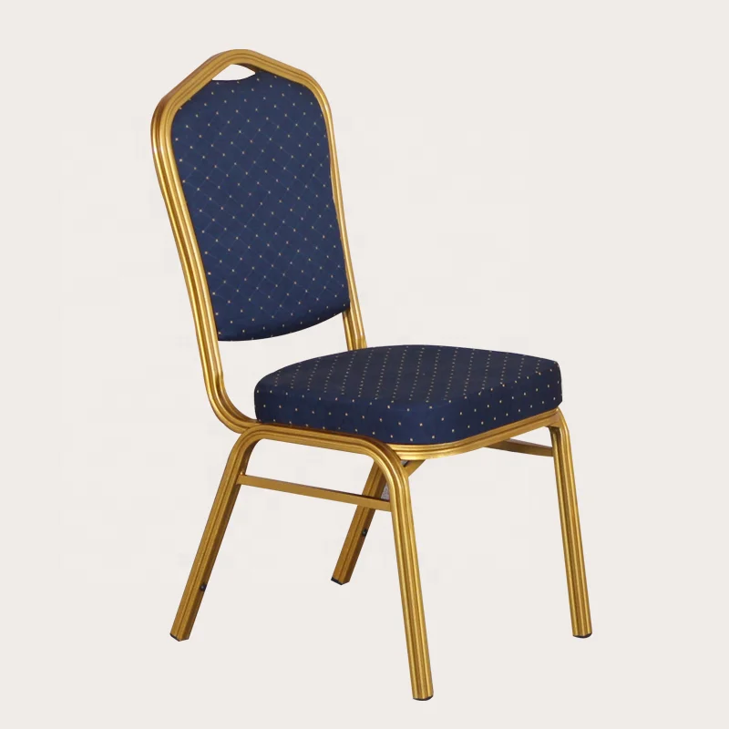 
Stackable gold metal frame Hotel cheap stackable banquet restaurant Chair 