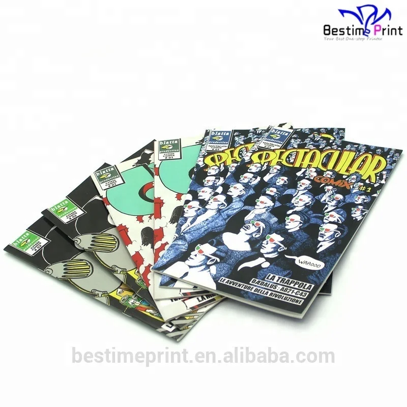 Full Color Manga Book Printing Manga Printing House in China