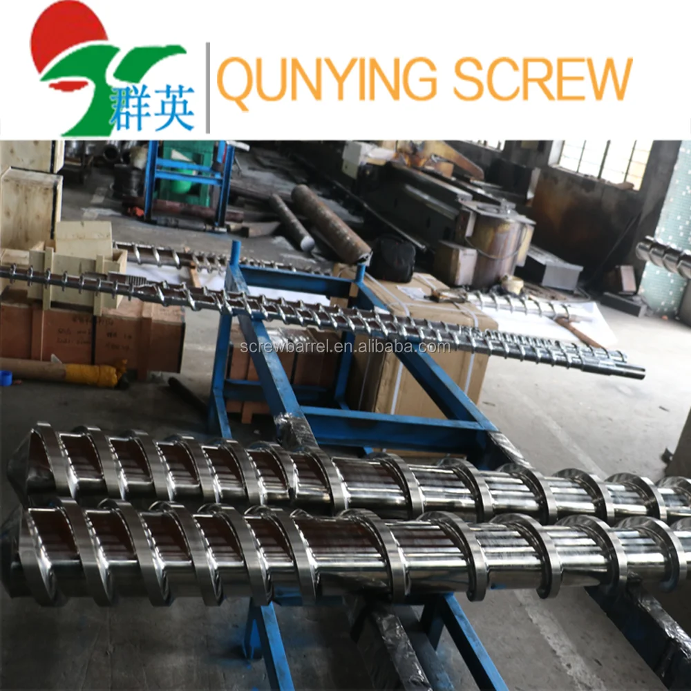 Pp pe recycled extruder machine for pellet barrel screw barrel for pellet