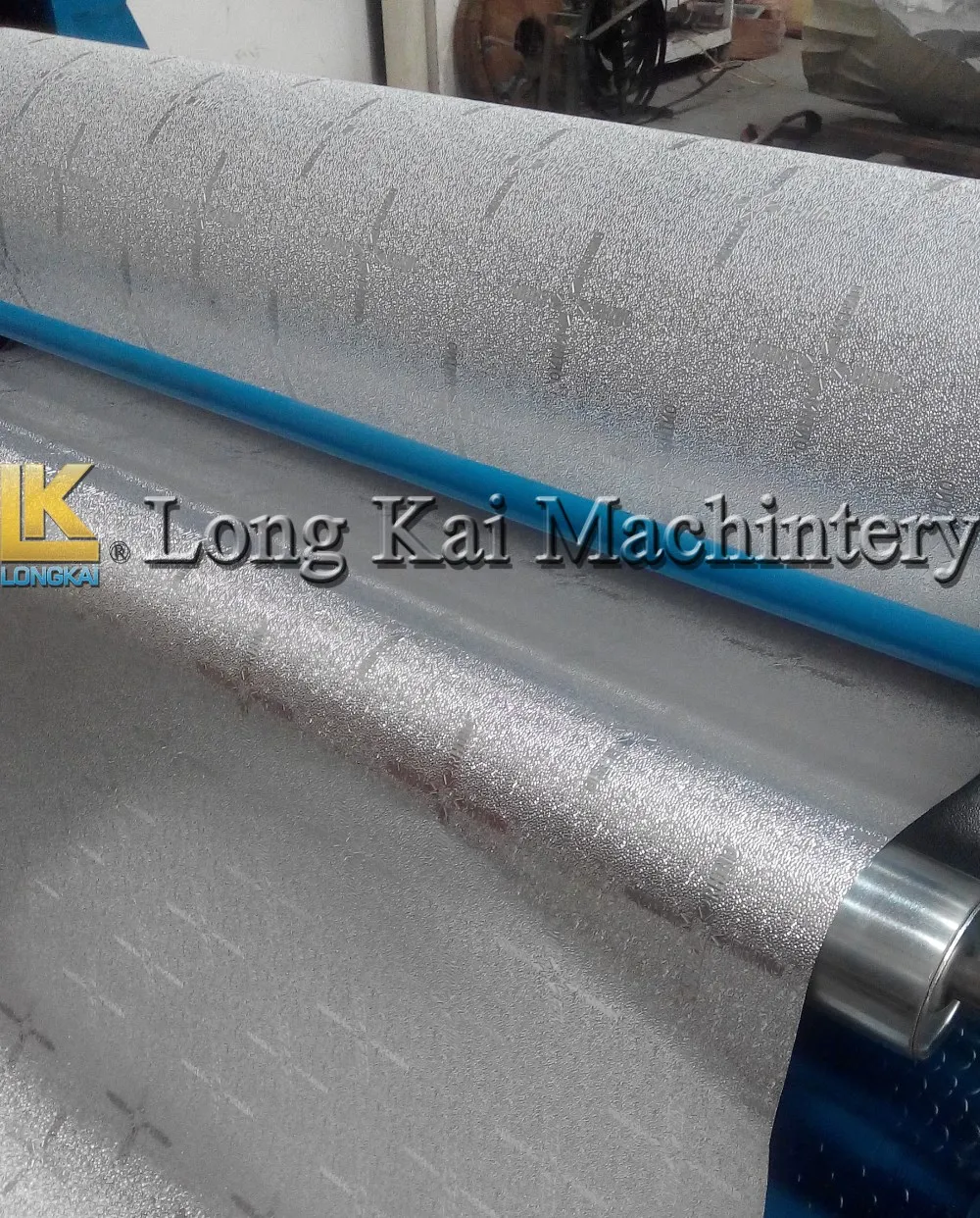 Stucco aluminum foil embossing machinery for Phenolic foam board