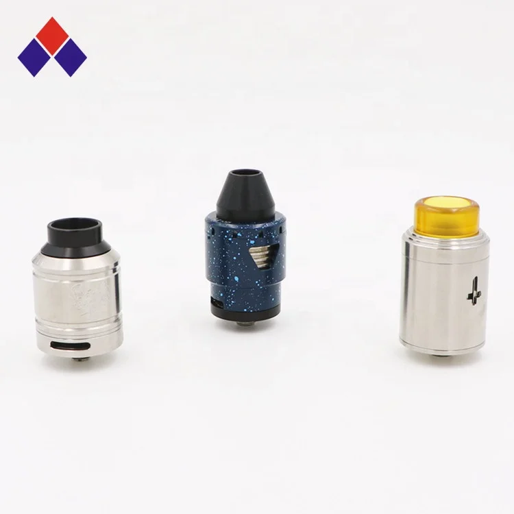 
JHJ Exquisite Electronic cigarette RDA Atomizer 25mm Diameter with POM 810 Drip Tips CNC metal parts for vape atomizer 