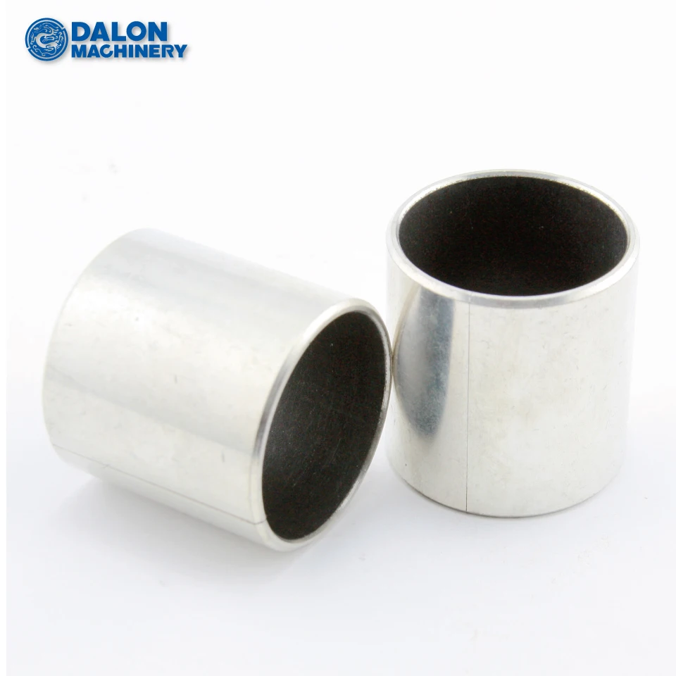 self-lubricating sheet metal lead free PTFE split steel trunnion bushings