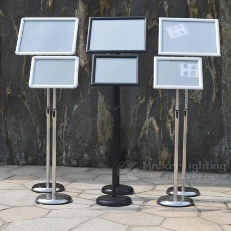 Wholesale price A4, A3, A2 size snap poster stand sign for menu display