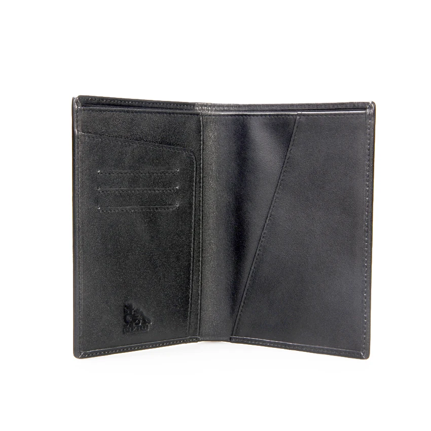 Factory Hot Sale RFID Blocking Genuine Carbon Mens Passport Holder 3 Card Slot Passport Cover