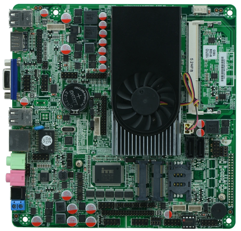 ITX-M100_618 VER: 1.2B 1 * VGA LVDS (Двойной 24bit) GPIO Промышленные montherboard