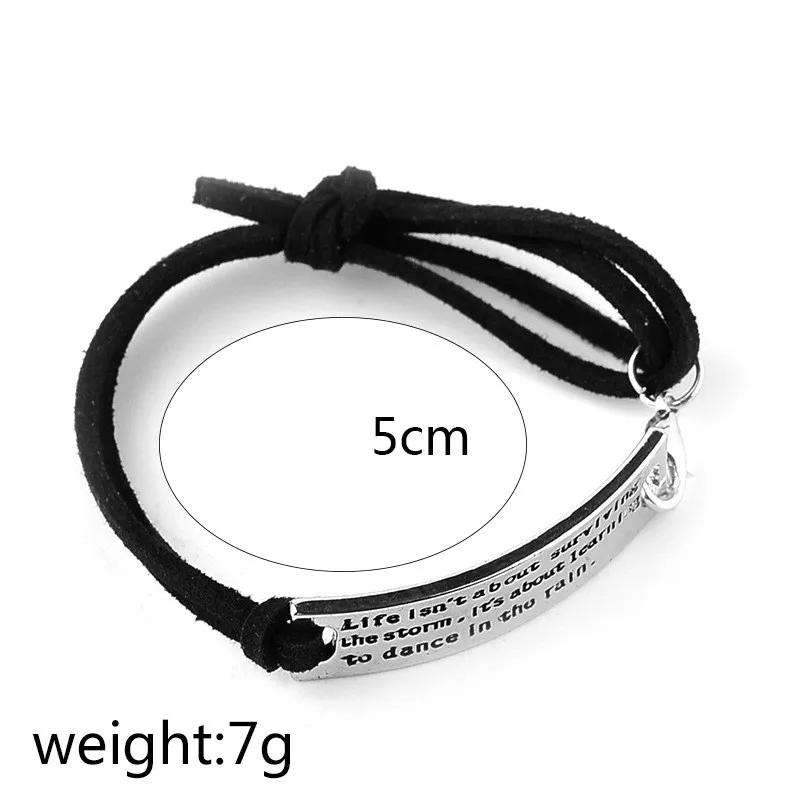
wholesale metal bracelet for man engraved rope bracelet handmade jewelry rope adjustable bracelet sport 