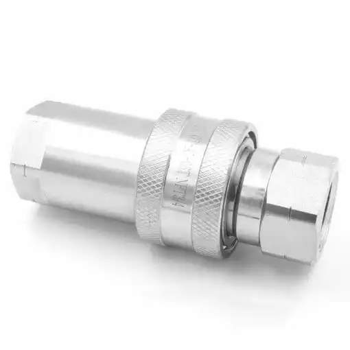 ISO A hydraulic hose and fittings quick connect and disconnect self-sealing coupling