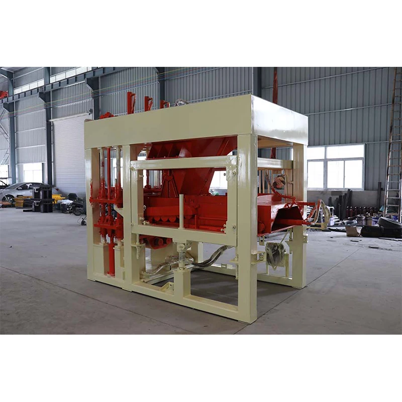 QT12-15 Concrete production brick machine is used for sidewalk brick manufacturing