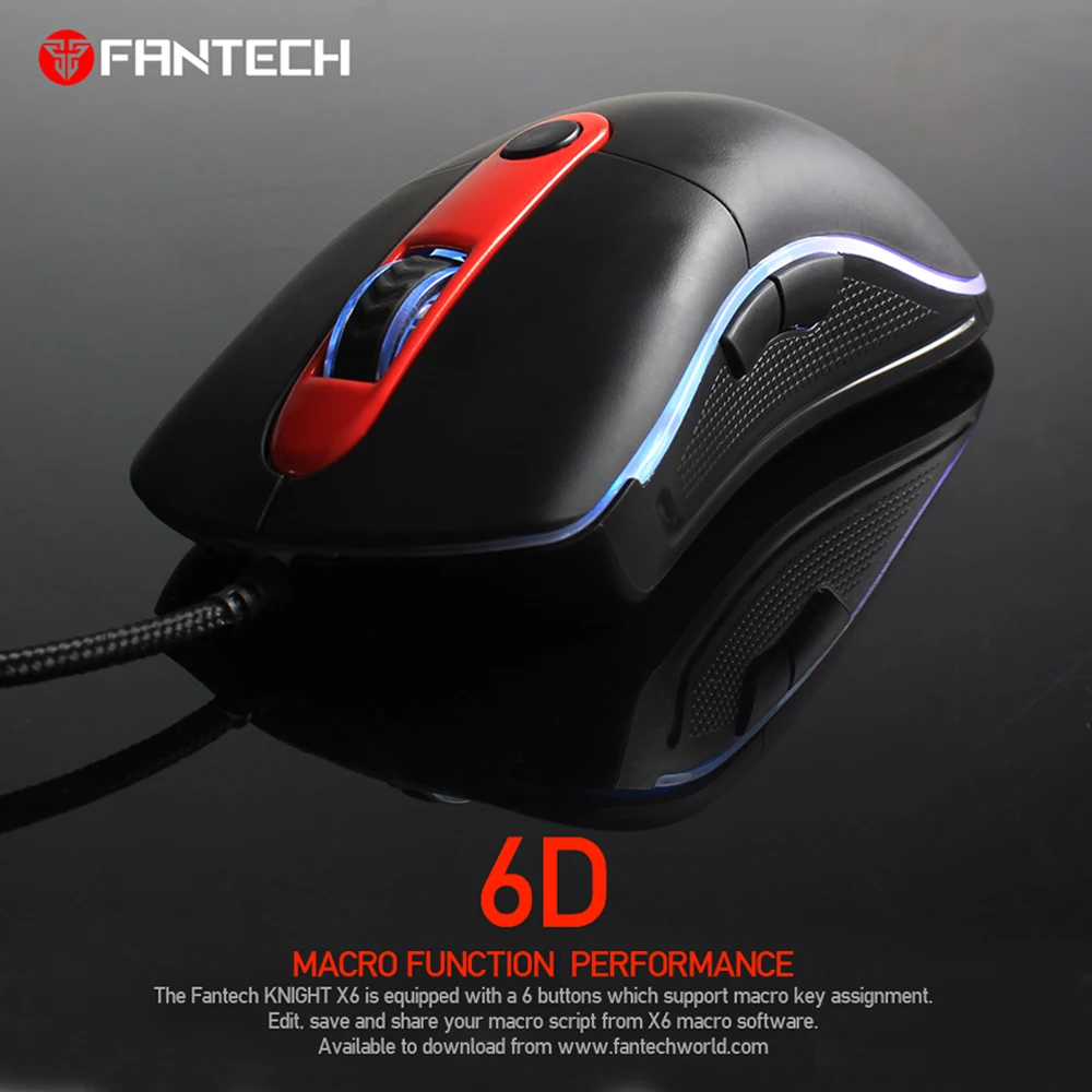 
Fantech X6 Fantech New products wholesale mouse gamer gaming avago on board programmable 6d gaming mouse 