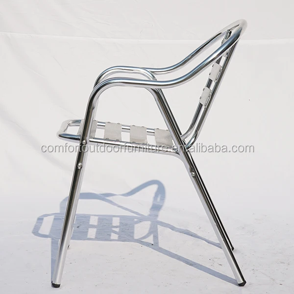 Stackable Aluminum Chair with double tubes
