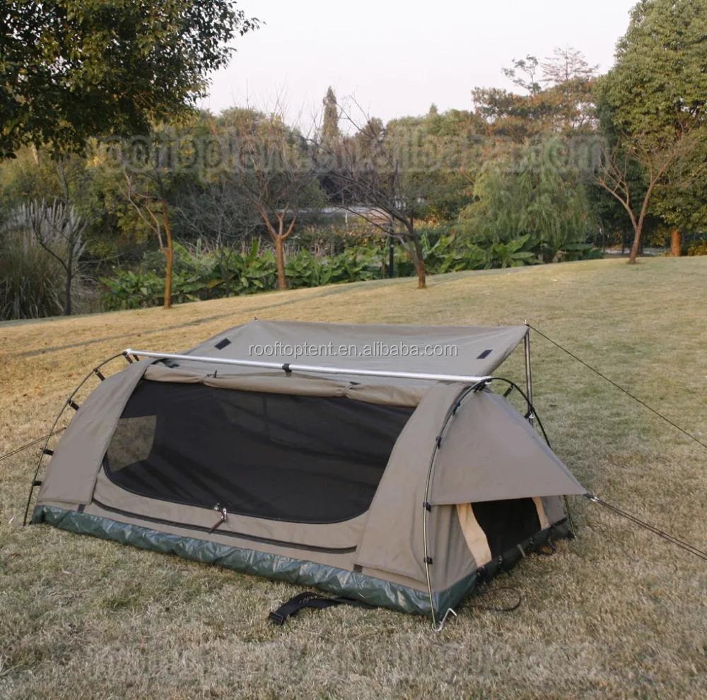 380g durable waterproof uv protection canvas swag tent with different size
