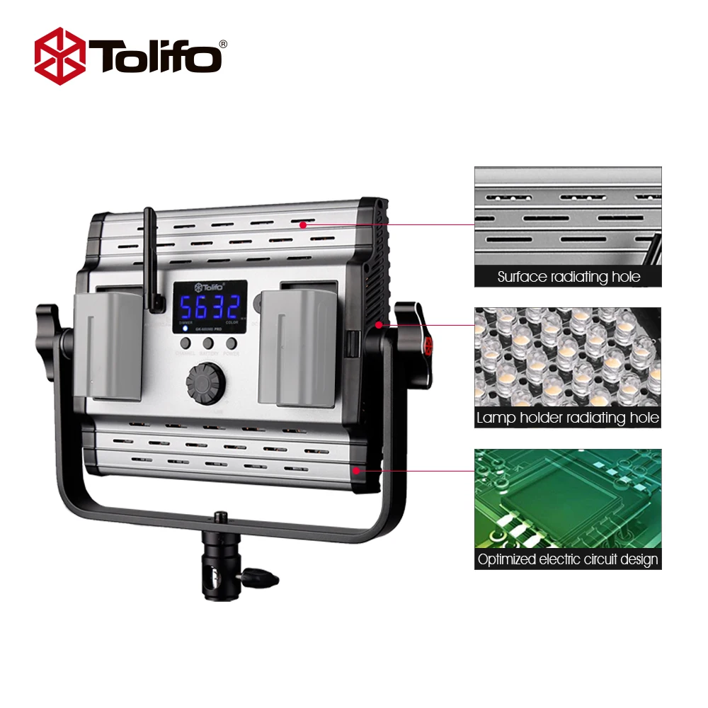 Tolifo Video Camera Dslr Gear, Professional Studio Video Production Interview Lighting Film Shooting Conferencing Equipment