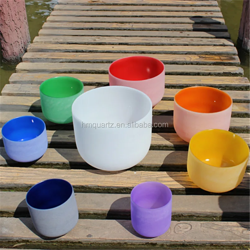 Наборы разноцветных хрустальных Поющая чашек