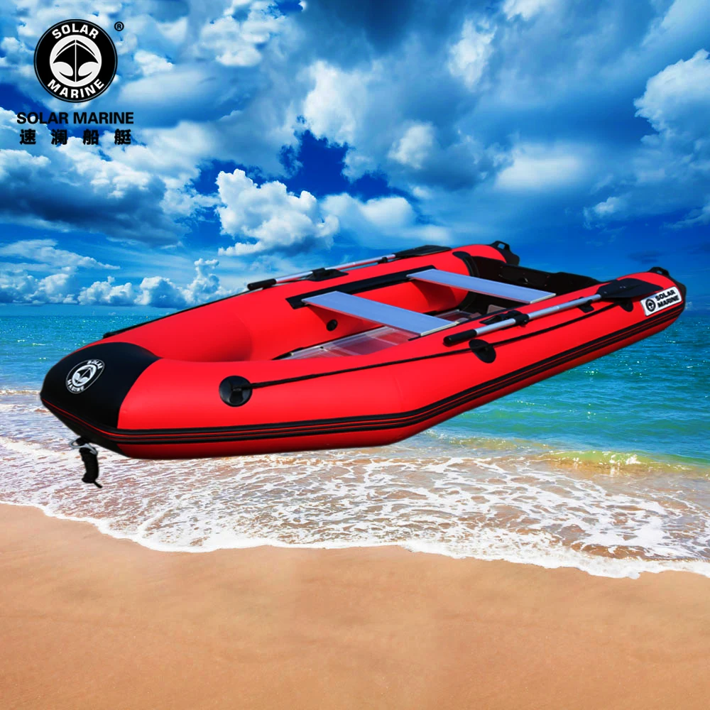 Solar Marine 330 cm Aluminum Floor 0.9 mm PVC Inflatable Engine Boat