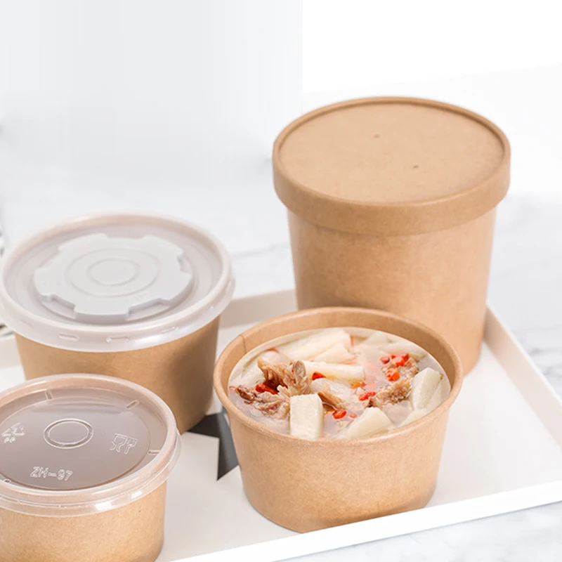 Food grade safe PLA eco friendly ice cream bowl with pla lid