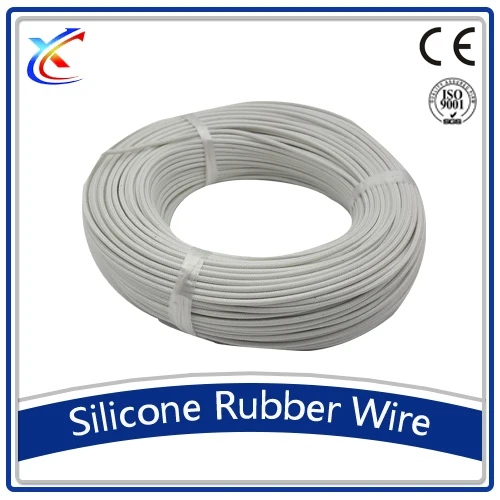 Стекловолокна плетеные силиконовой резины изоляции высокой температуры проволоки