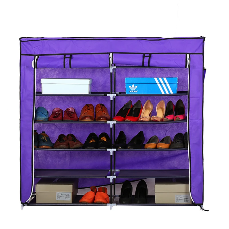 
Wholesale Non-woven folding fabric shoe cabinet storage organiser closet organizer shoe rack living room furniture 