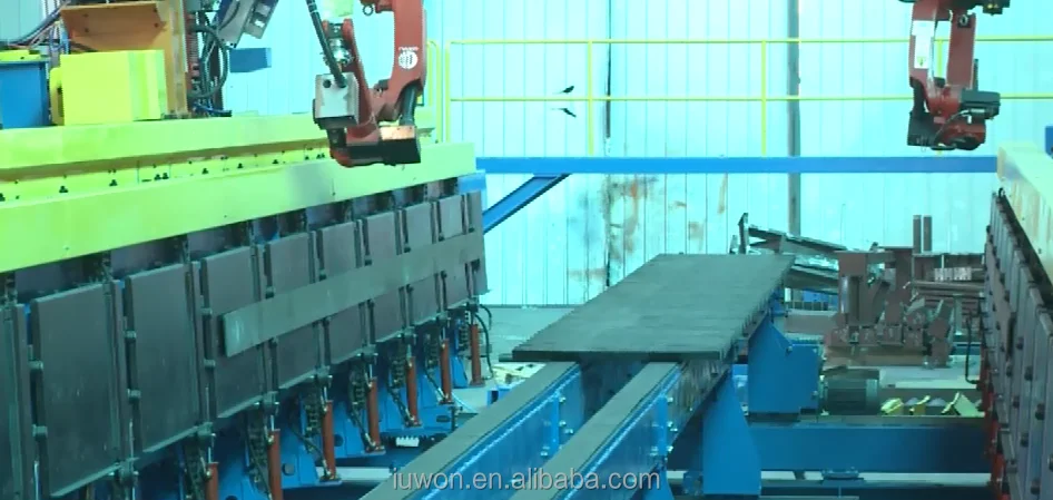 Corrugated Web H-beam/Sin H Beam Web Welding machinery, H Beam Assembling Machine