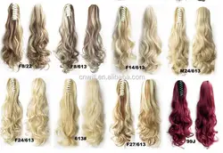 22 дюйма, 55 см, женские кудрявые когти, конский хвост, высокотемпературные волокна, синтетические волосы, конский хвост, 170 г/шт.