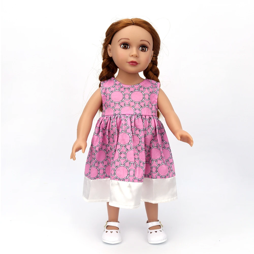 newest doll accessories doll princess dress for 18 inch girl doll