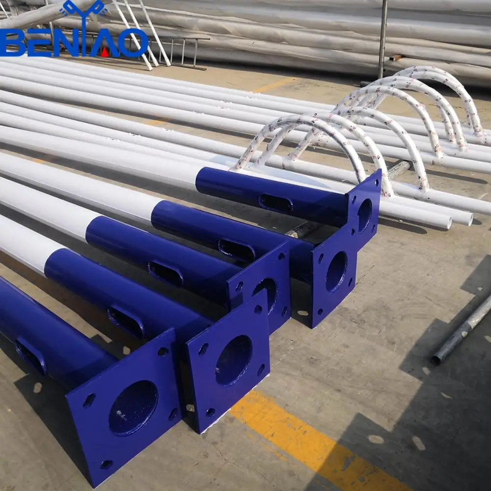 5 - 13 m led light pole double street lighting pole