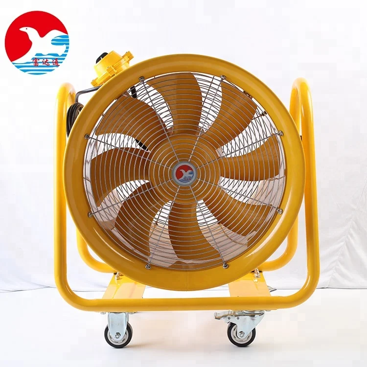 Hight Quality Hand Push With Wheel Of Explosive-Proof Fan Ventilator